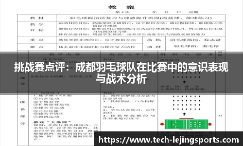挑战赛点评：成都羽毛球队在比赛中的意识表现与战术分析